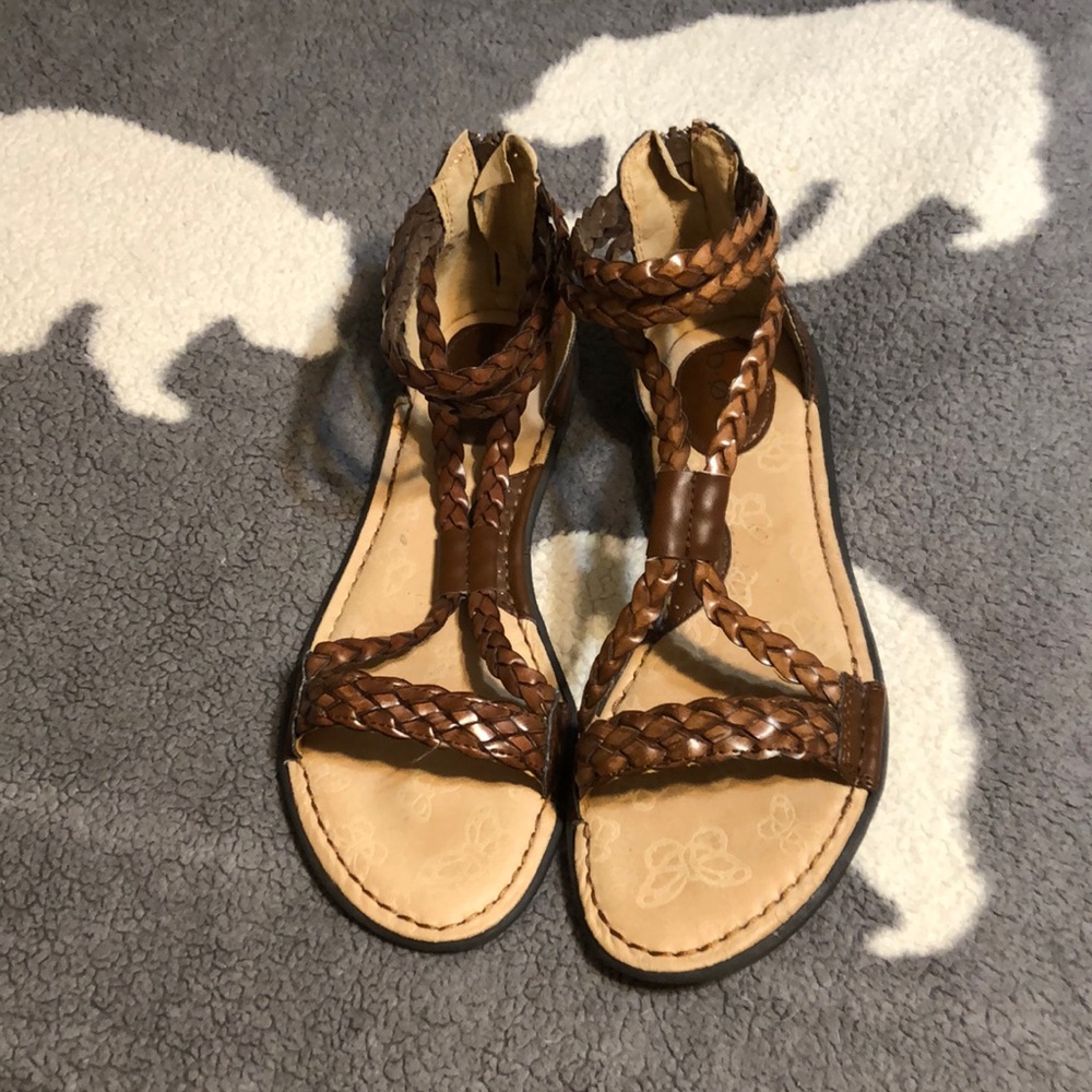 Brown women sandals.